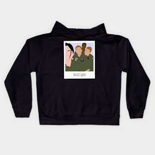 dagger squad photo with caption Kids Hoodie